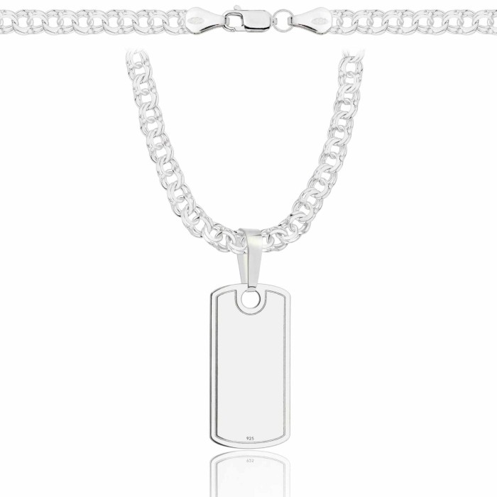 SREBRNY ŁAŃCUSZEK GALIBARDI Z NIEŚMIERTELNIKIEM 925 - 4,5MM