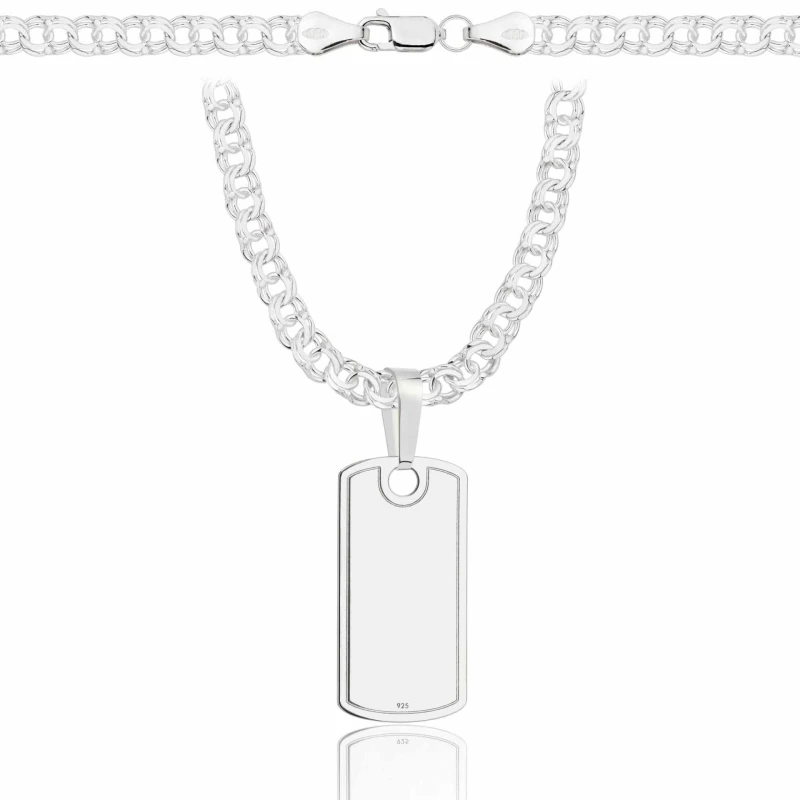 SREBRNY ŁAŃCUSZEK GALIBARDI Z NIEŚMIERTELNIKIEM 925 - 4,5MM