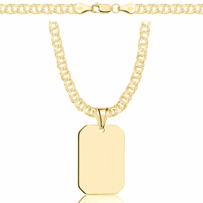 POZŁACANY SREBRNY ŁAŃCUSZEK GALIBARDI Z NIEŚMIERTELNIKIEM 925 585 - 4,5MM