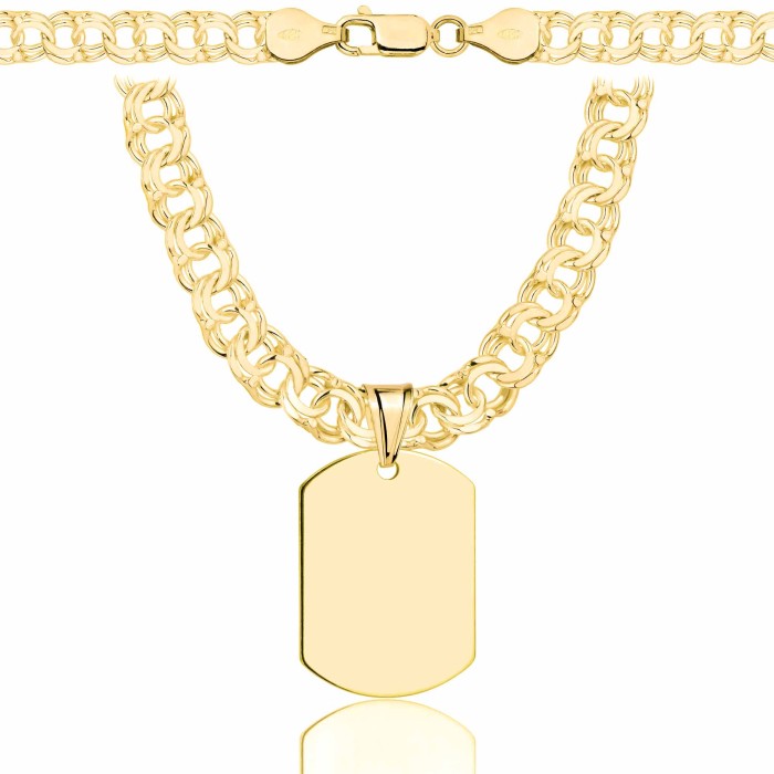 POZŁACANY SREBRNY ŁAŃCUSZEK GALIBARDI Z NIEŚMIERTELNIKIEM 925 585 - 6,5MM