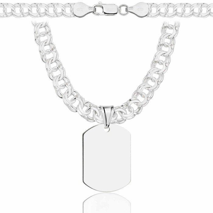 SREBRNY ŁAŃCUSZEK GALIBARDI Z NIEŚMIERTELNIKIEM 925 - 6,5MM