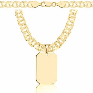 POZŁACANY SREBRNY ŁAŃCUSZEK GALIBARDI Z NIEŚMIERTELNIKIEM 925 585 - 6,5MM