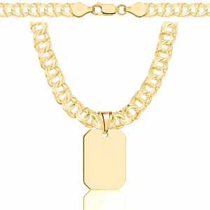 POZŁACANY SREBRNY ŁAŃCUSZEK GALIBARDI Z NIEŚMIERTELNIKIEM 925 585 - 6,5MM