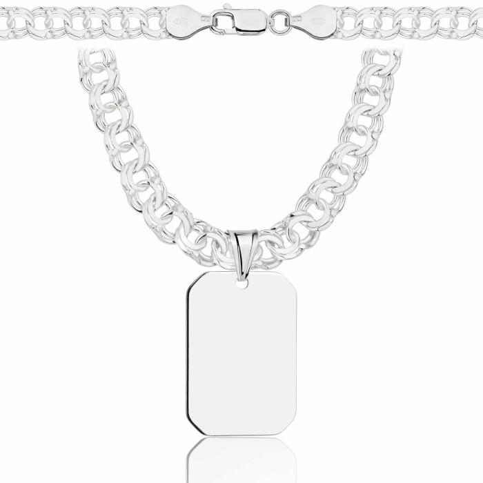 SREBRNY ŁAŃCUSZEK GALIBARDI Z NIEŚMIERTELNIKIEM 925 - 6,5MM