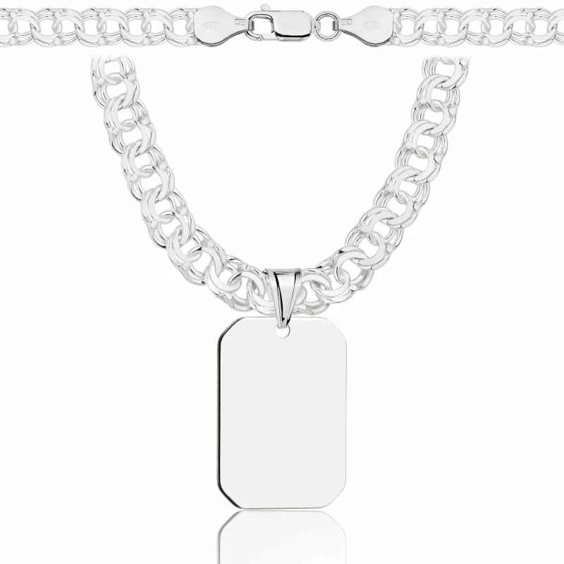 SREBRNY ŁAŃCUSZEK GALIBARDI Z NIEŚMIERTELNIKIEM 925 - 6,5MM