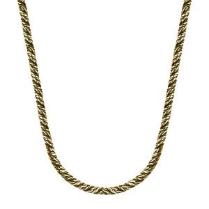 SREBRNY POZŁACANY OKSYDOWANY ŁAŃCUSZEK OKRĄGŁY 925 – 3MM
