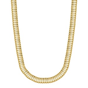 SREBRNY POZŁACANY ŁAŃCUSZEK SPRĘŻYNOWY 925 585 – 5MM