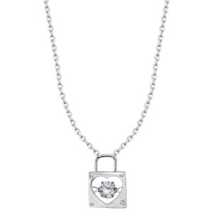 SREBRNY RODOWANY NASZYJNIK ANKIER Z KŁÓDKĄ I CYRKONIĄ 925 - 0,8MM