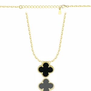 POZŁACANY SREBRNY NASZYJNIK ANKIER KONICZYNKA 925 585 - 1,3MM