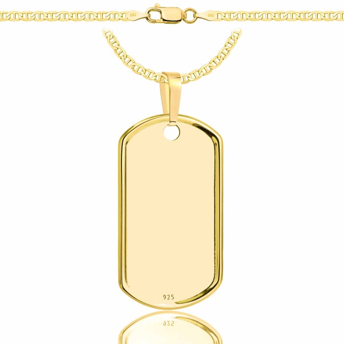 SREBRNY POZŁACANY ŁAŃCUSZEK GUCCI Z NIEŚMIERTELNIKIEM 925 585 - 2,6MM