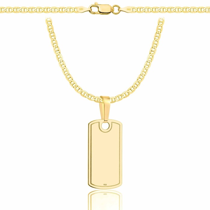 SREBRNY POZŁACANY ŁAŃCUSZEK GUCCI Z NIEŚMIERTELNIKIEM 925 585 - 2,6MM