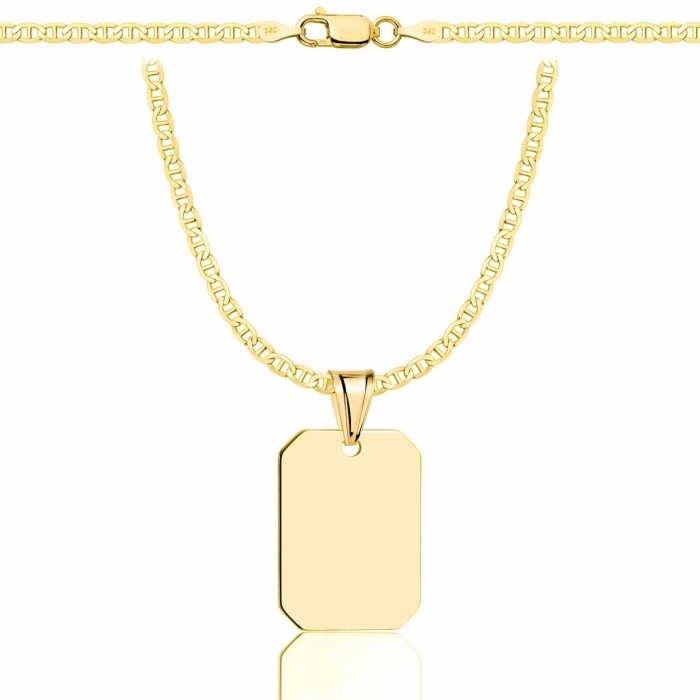 SREBRNY POZŁACANY ŁAŃCUSZEK GUCCI Z NIEŚMIERTELNIKIEM 925 585 - 2,6MM