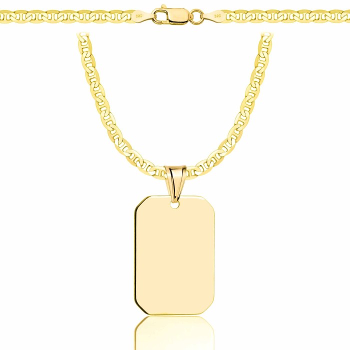 SREBRNY POZŁACANY ŁAŃCUSZEK GUCCI Z NIEŚMIERTELNIKIEM 925 585 - 3,5MM