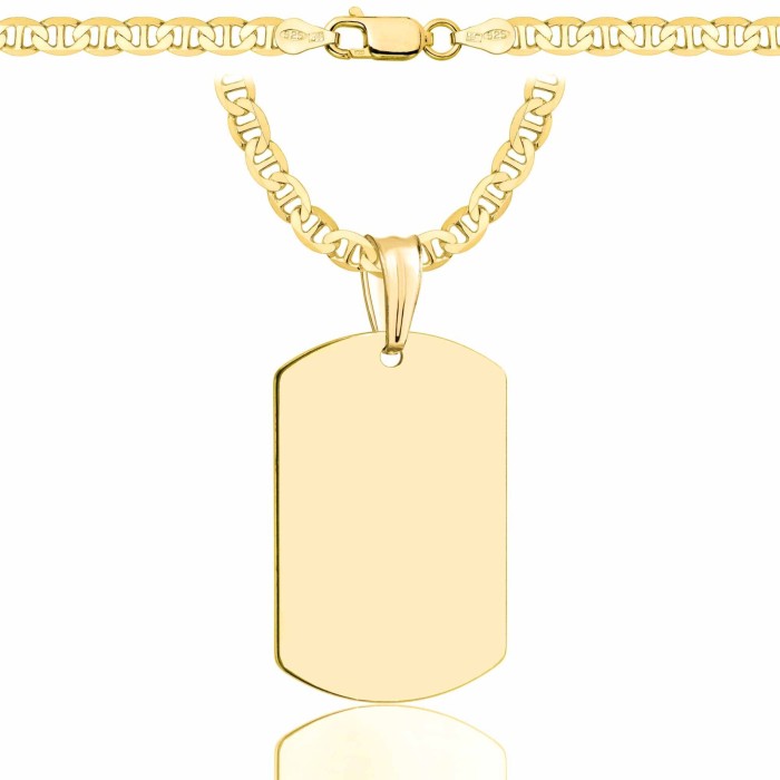 SREBRNY POZŁACANY ŁAŃCUSZEK GUCCI Z NIEŚMIERTELNIKIEM 925 585 - 4,5MM
