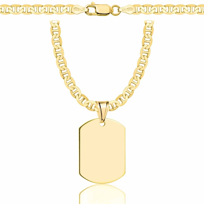 SREBRNY POZŁACANY ŁAŃCUSZEK GUCCI Z NIEŚMIERTELNIKIEM 925 585 - 4,5MM