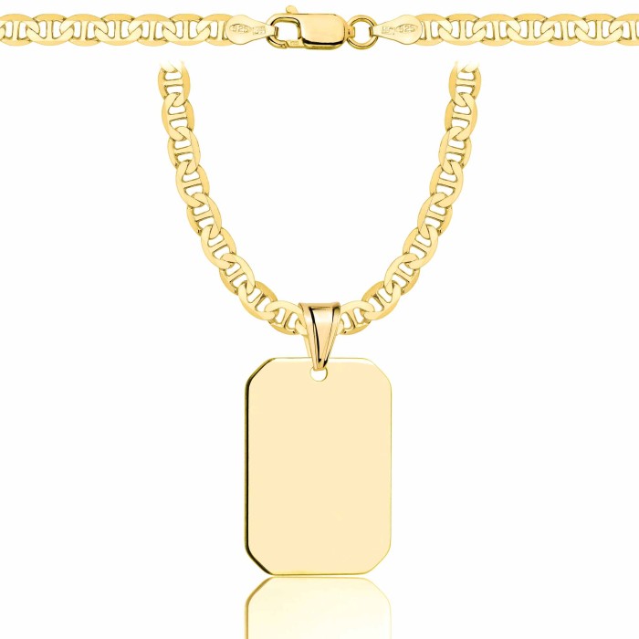 SREBRNY POZŁACANY ŁAŃCUSZEK GUCCI Z NIEŚMIERTELNIKIEM 925 585 - 4,5MM