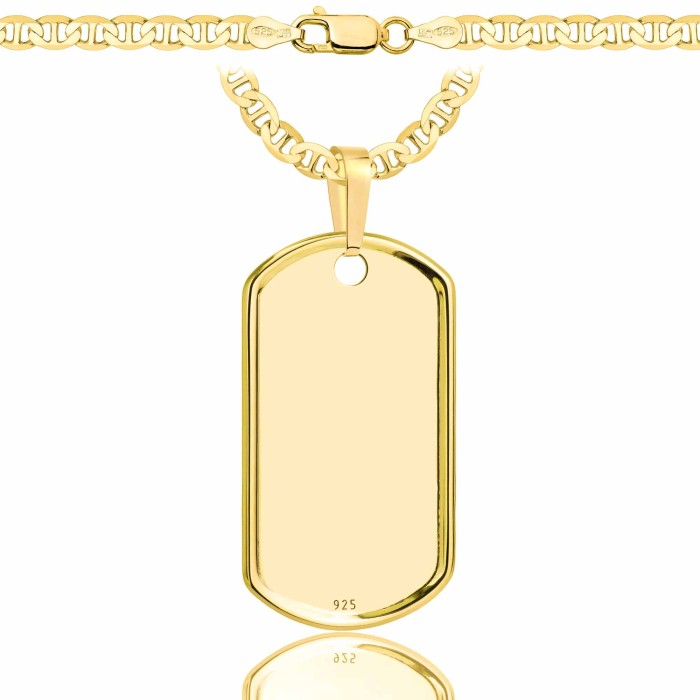 SREBRNY POZŁACANY ŁAŃCUSZEK GUCCI Z NIEŚMIERTELNIKIEM 925 585 - 4,5MM