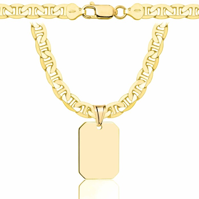 SREBRNY POZŁACANY ŁAŃCUSZEK GUCCI Z NIEŚMIERTELNIKIEM 925 585 – 6,5MM
