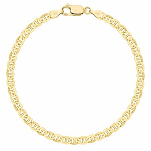 POZŁACANA SREBRNA BRANSOLETKA GUCCI 925 585 - 4,5MM