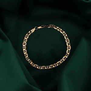 POZŁACANA SREBRNA BRANSOLETKA GUCCI 925 585 - 5,5MM
