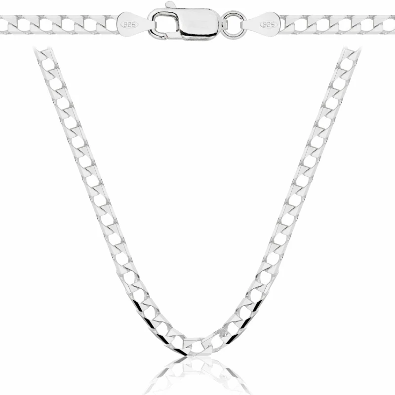 SREBRNY ŁAŃCUSZEK CUBANA 925 - 3,3MM