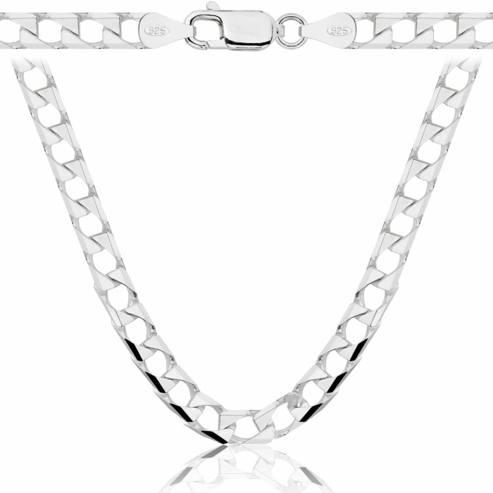 SREBRNY ŁAŃCUSZEK CUBANA 925 - 5,2MM
