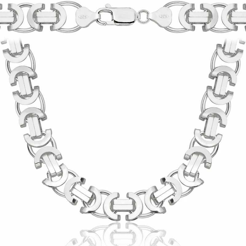 SREBRNY ŁAŃCUSZEK ETRUSKA 925 - 10MM