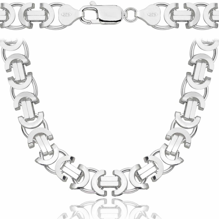 SREBRNY ŁAŃCUSZEK ETRUSKA 925 - 8,5MM