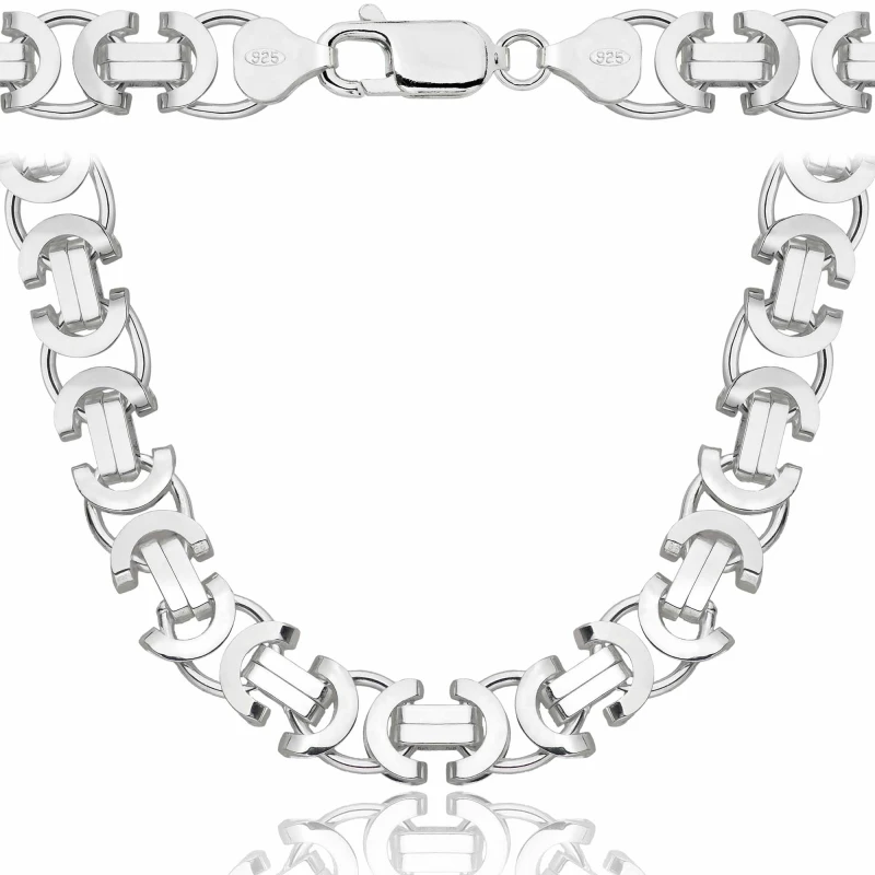 SREBRNY ŁAŃCUSZEK ETRUSKA 925 - 8,5MM