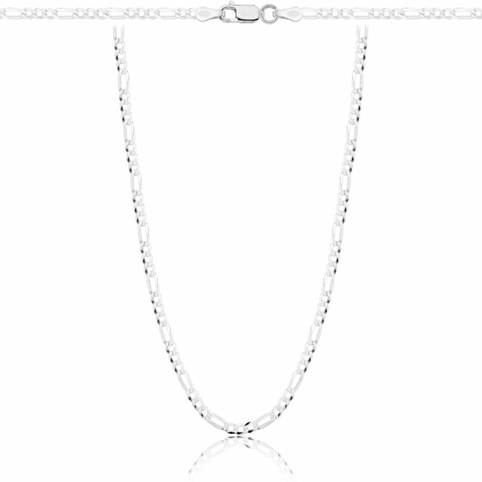 SREBRNY ŁAŃCUSZEK FIGARO 925 - 2,3MM