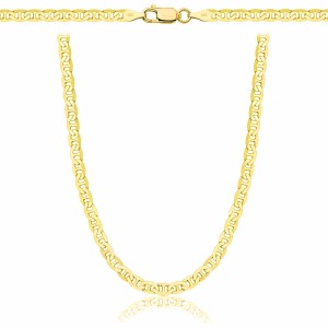 POZŁACANY SREBRNY ŁAŃCUSZEK GUCCI 925 585 - 3,5MM