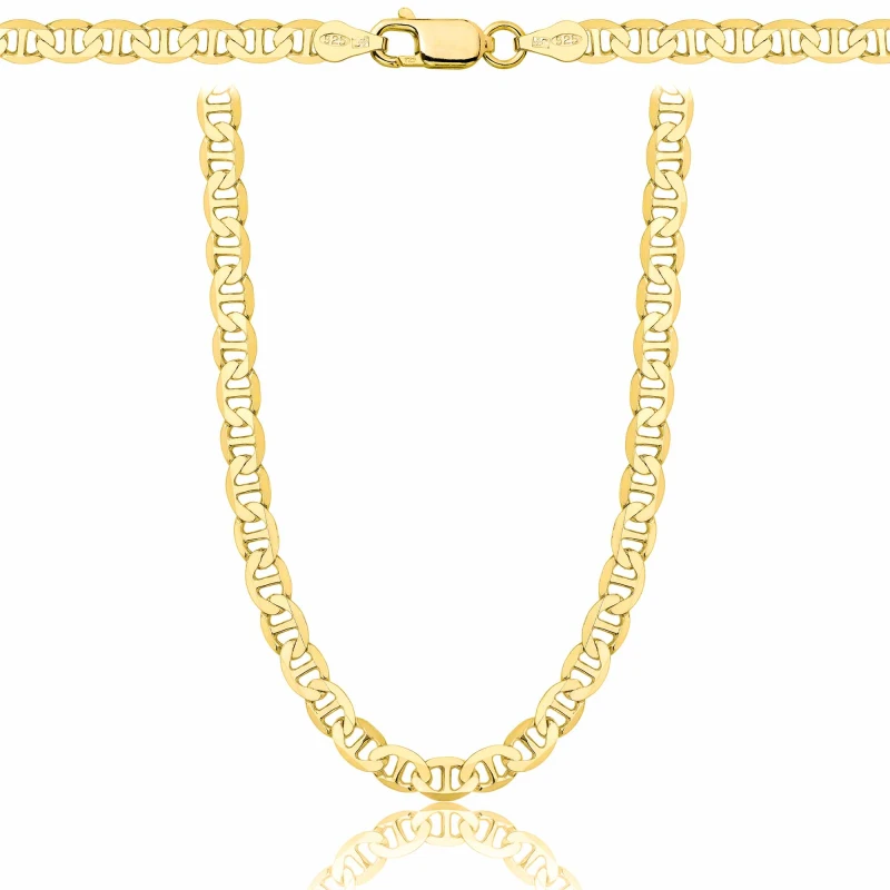 POZŁACANY SREBRNY ŁAŃCUSZEK GUCCI 925 585 - 4,5MM