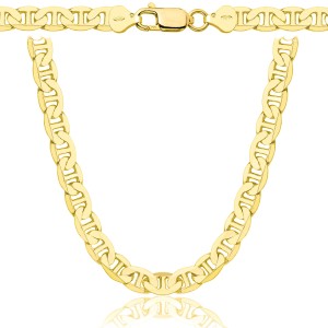 POZŁACANY SREBRNY ŁAŃCUSZEK GUCCI 925 585 - 6,5MM