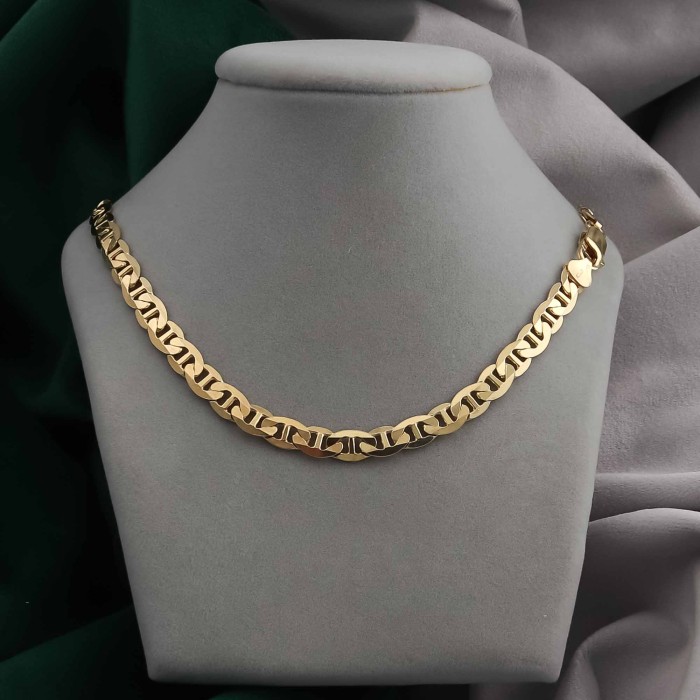 POZŁACANY SREBRNY ŁAŃCUSZEK GUCCI 925 585 - 6,5MM