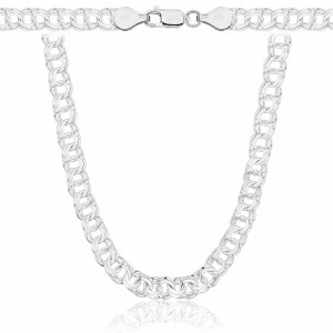 SREBRNY ŁAŃCUSZEK GALIBARDI 925 - 6,5MM