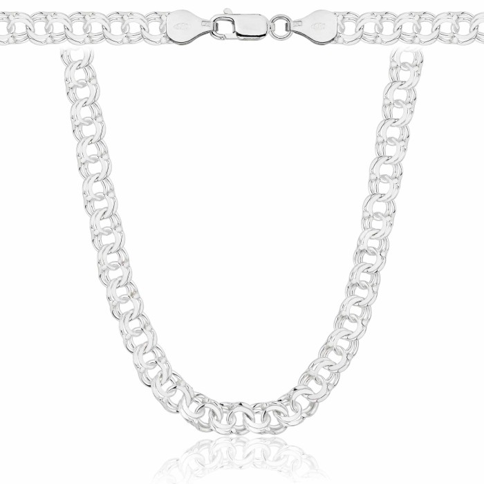 SREBRNY ŁAŃCUSZEK GALIBARDI 925 - 6,5MM