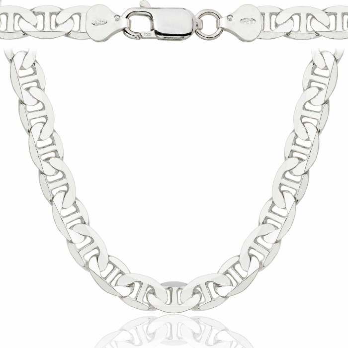 SREBRNY ŁAŃCUSZEK GUCCI 925 - 8MM