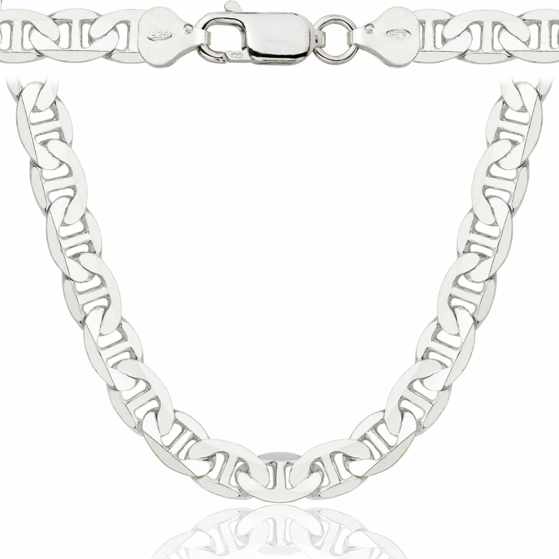 SREBRNY ŁAŃCUSZEK GUCCI 925 - 8MM