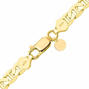 POZŁACANY SREBRNY ŁAŃCUSZEK GUCCI 925 585 - 8MM