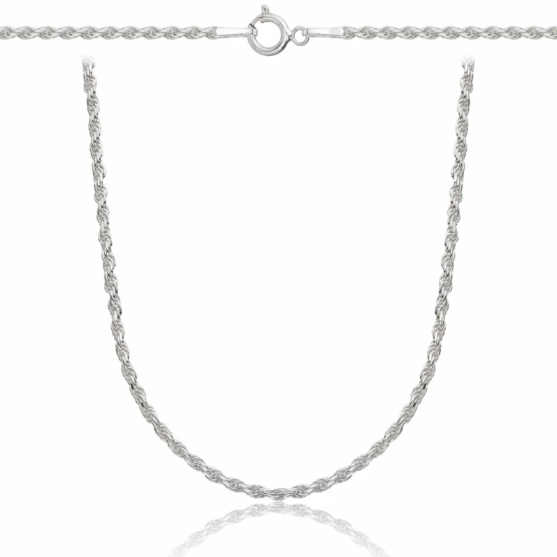 SREBRNY ŁAŃCUSZEK KORDEL 925 - 1,6MM