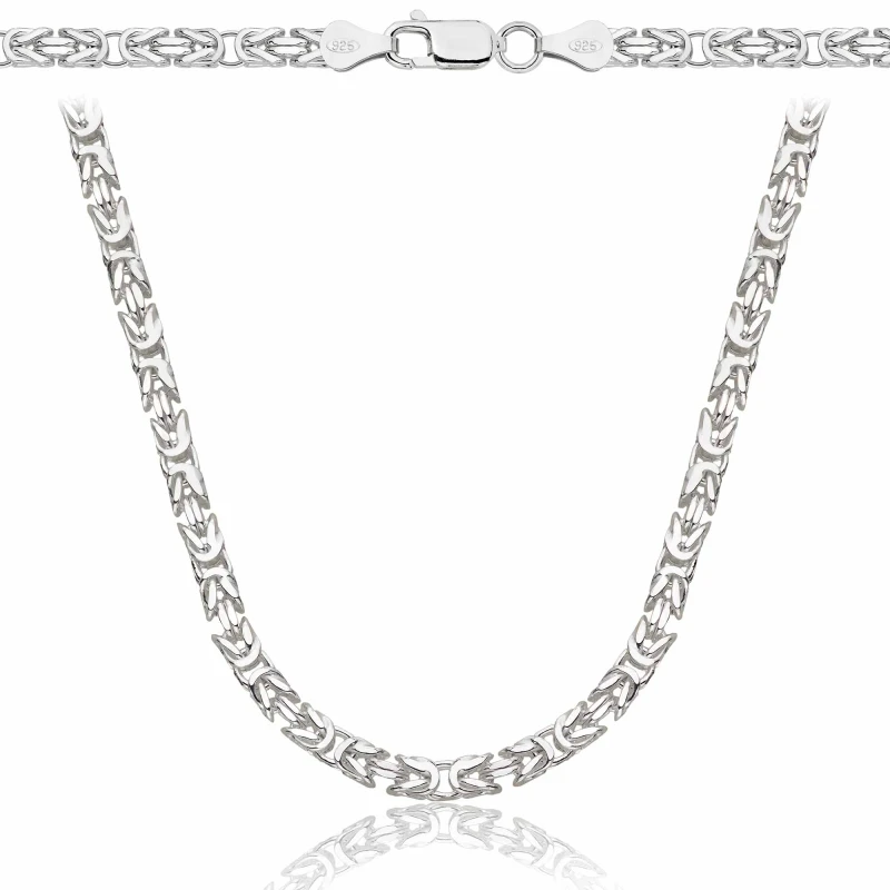 SREBRNY ŁAŃCUSZEK KRÓLEWSKI 925 - 3MM