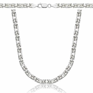 SREBRNY ŁAŃCUSZEK KRÓLEWSKI 925 - 4MM