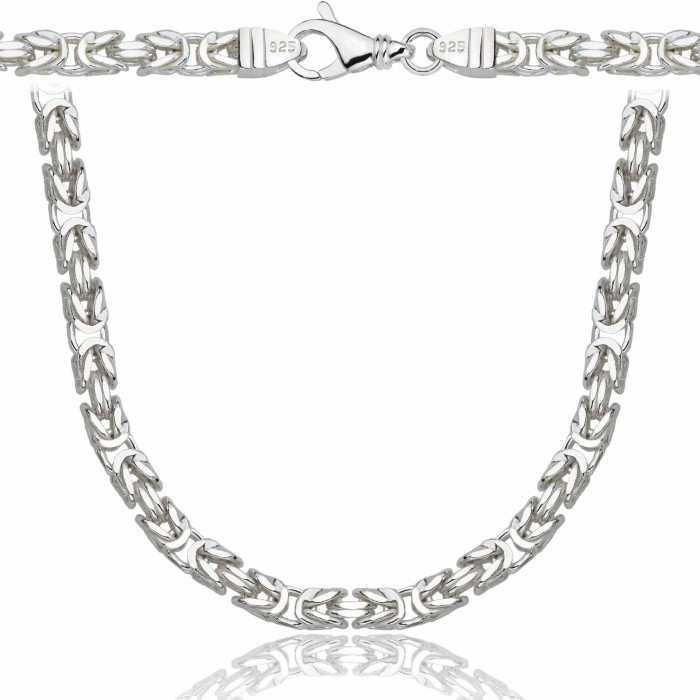 SREBRNY ŁAŃCUSZEK KRÓLEWSKI 925 - 5,5MM