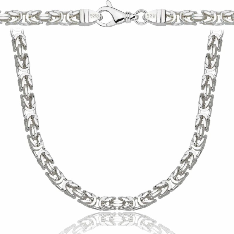 SREBRNY ŁAŃCUSZEK KRÓLEWSKI 925 - 5,5MM