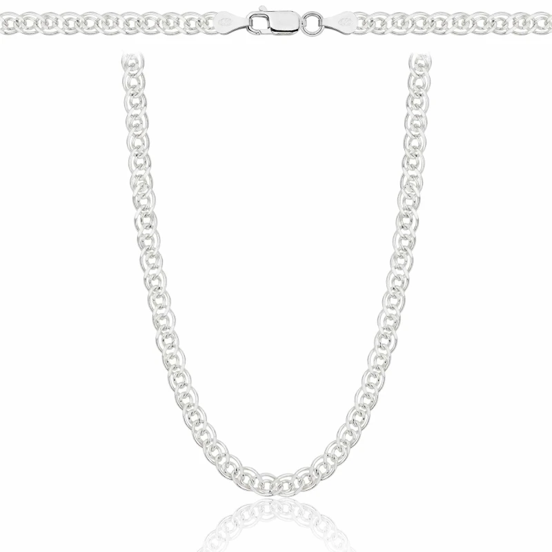 SREBRNY ŁAŃCUSZEK NONNA MONALIZA 925 - 3,8MM