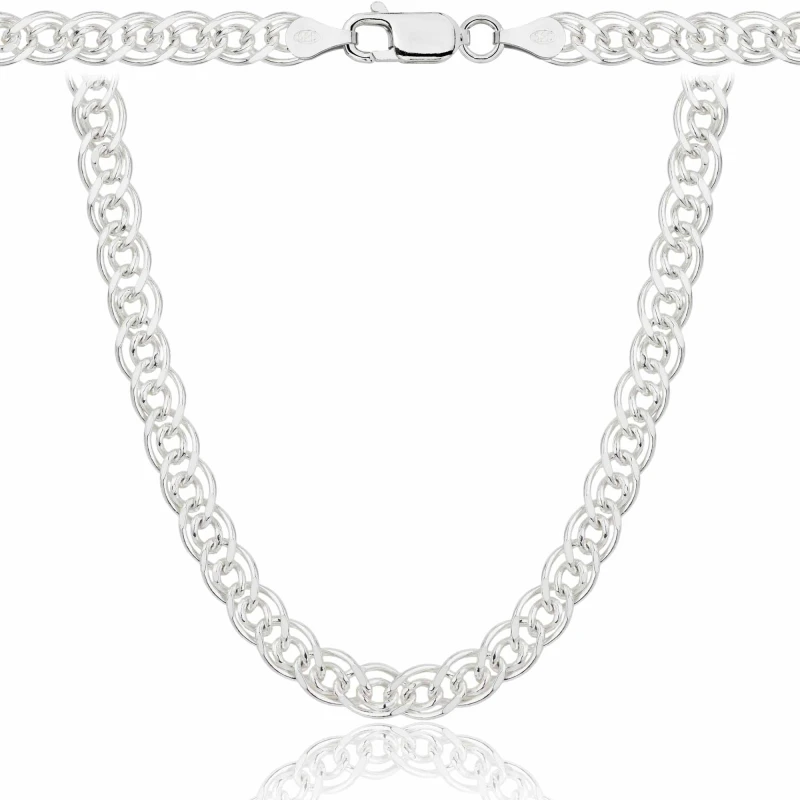 SREBRNY ŁAŃCUSZEK NONNA MONALIZA 925 - 6,5MM