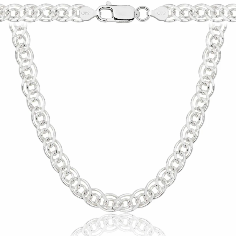 SREBRNY ŁAŃCUSZEK NONNA MONALIZA 925 - 7,6MM