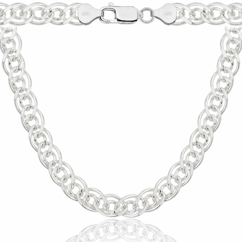 SREBRNY ŁAŃCUSZEK NONNA MONALIZA 925 - 9MM