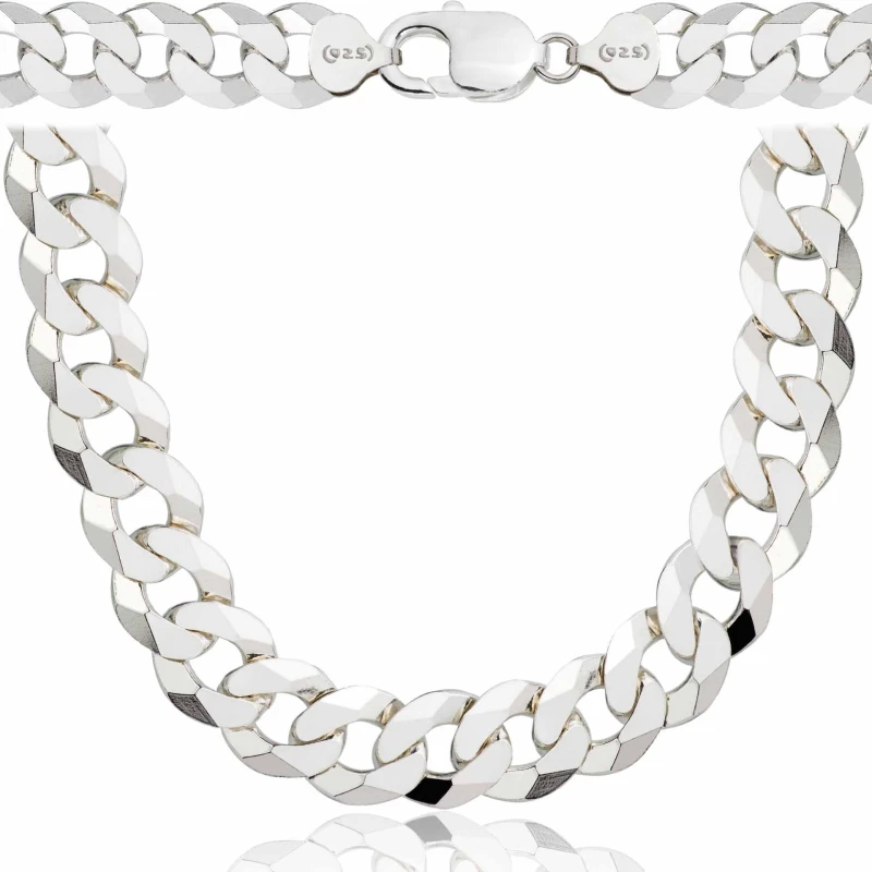 SREBRNY ŁAŃCUSZEK PANCERKA 925 - 11,2MM