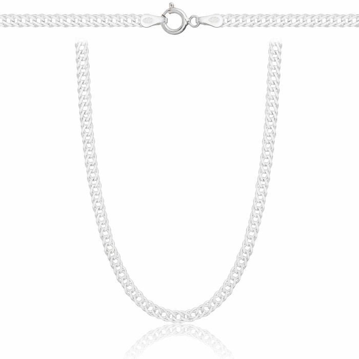 SREBRNY ŁAŃCUSZEK ROMBO 925 - 3MM